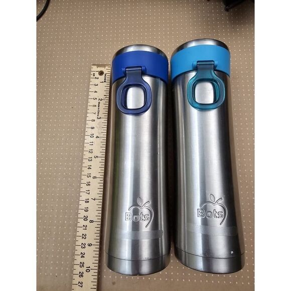 Lot Of 2 LunchBots Stainless Steel Bottle Drinkwear - Picture 3 of 11